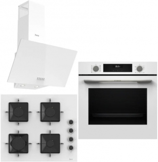 Bosch &amp; Ferre White City Ankastre Set SS206 + HUA717BV0T + D087