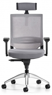 Bürotime Cozy Başlıklı 3D Kol Alüminyum Çalışma Koltuğu