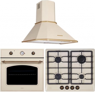 Çetintaş Evii Rustik Krem Ankastre Set WL 848 EAT RK + RK 1237 + 4616 RK