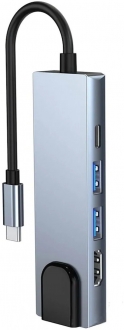 Daytona FC55 Type-C to USB 3.0 HDMI Gigabit Ethernet PD Dönüştürücü