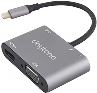 Daytona HC-11 Type-C to USB 3.0 HDMI VGA PD AUX Dönüştürücü