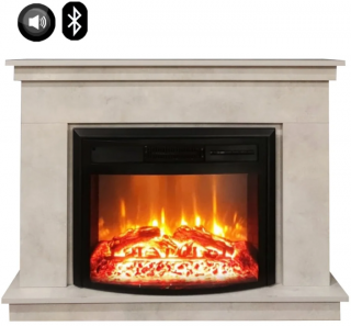 DLC Lembongan Retro 1800W Elektrikli Şömine (Bluetooth)