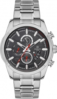 Hislon DT130S-04SS Kol Saati (Çelik / Siyah)