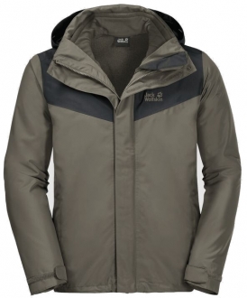 Jack Wolfskin Arland 3IN1 Erkek Mont (Grape Leaf)