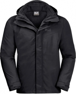 Jack Wolfskin Gotland 3IN1 Erkek Mont (Siyah)