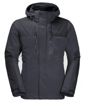 Jack Wolfskin Jasper 3IN1 Erkek Mont (Ebony)