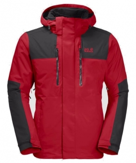 Jack Wolfskin Jasper 3IN1 Erkek Mont (Red Lacquer)