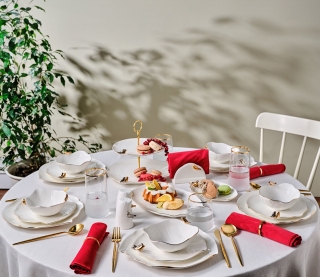 Karaca X Müge Anlı Kuşlu 25 Parça Yemek Takımı