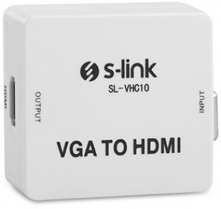 S-link VGA to HDMI Mini Dönüştürücü