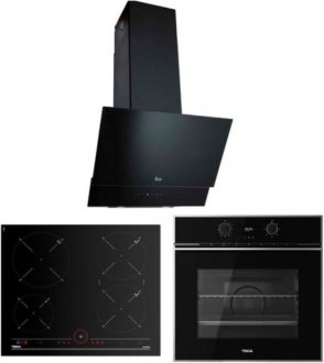 Teka Siyah Ankastre Set IT 6450 IKNOB + HLB 840 SS + TVT 60.1