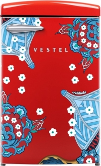 Vestel x Aslı Filinta Retro SB14511 Kırmızı Çini Buzdolabı